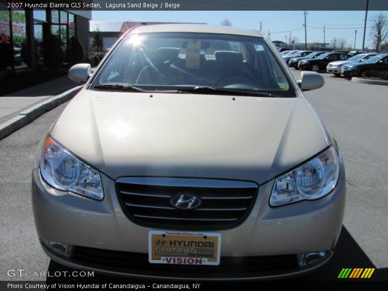 Laguna Sand Beige / Beige 2007 Hyundai Elantra GLS Sedan