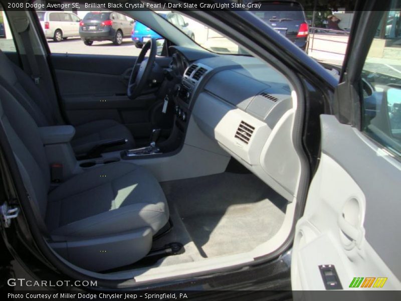 Brilliant Black Crystal Pearl / Dark Slate Gray/Light Slate Gray 2008 Dodge Avenger SE