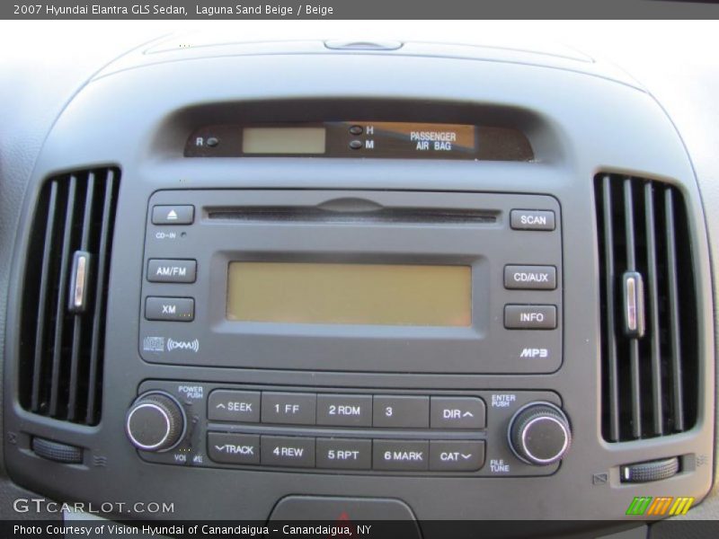 Laguna Sand Beige / Beige 2007 Hyundai Elantra GLS Sedan