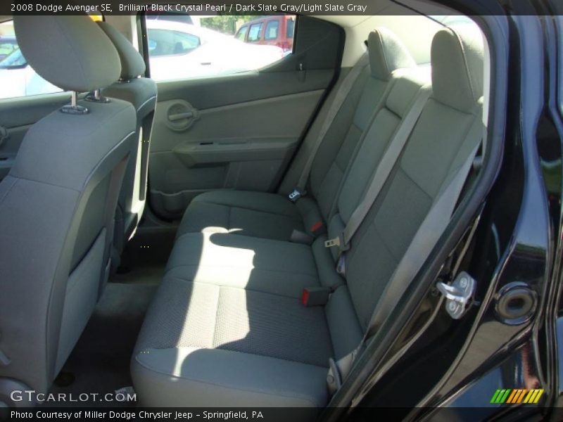 Brilliant Black Crystal Pearl / Dark Slate Gray/Light Slate Gray 2008 Dodge Avenger SE