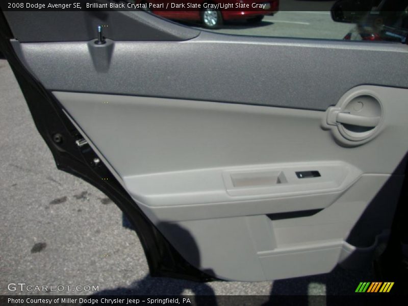 Brilliant Black Crystal Pearl / Dark Slate Gray/Light Slate Gray 2008 Dodge Avenger SE