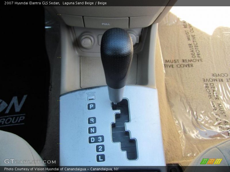 Laguna Sand Beige / Beige 2007 Hyundai Elantra GLS Sedan