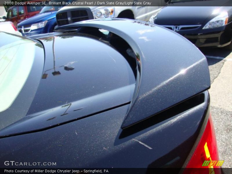 Brilliant Black Crystal Pearl / Dark Slate Gray/Light Slate Gray 2008 Dodge Avenger SE