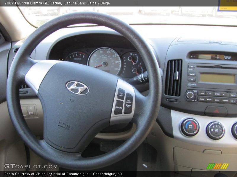Laguna Sand Beige / Beige 2007 Hyundai Elantra GLS Sedan