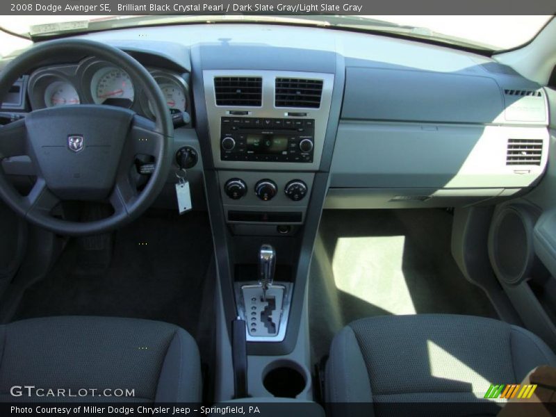 Brilliant Black Crystal Pearl / Dark Slate Gray/Light Slate Gray 2008 Dodge Avenger SE