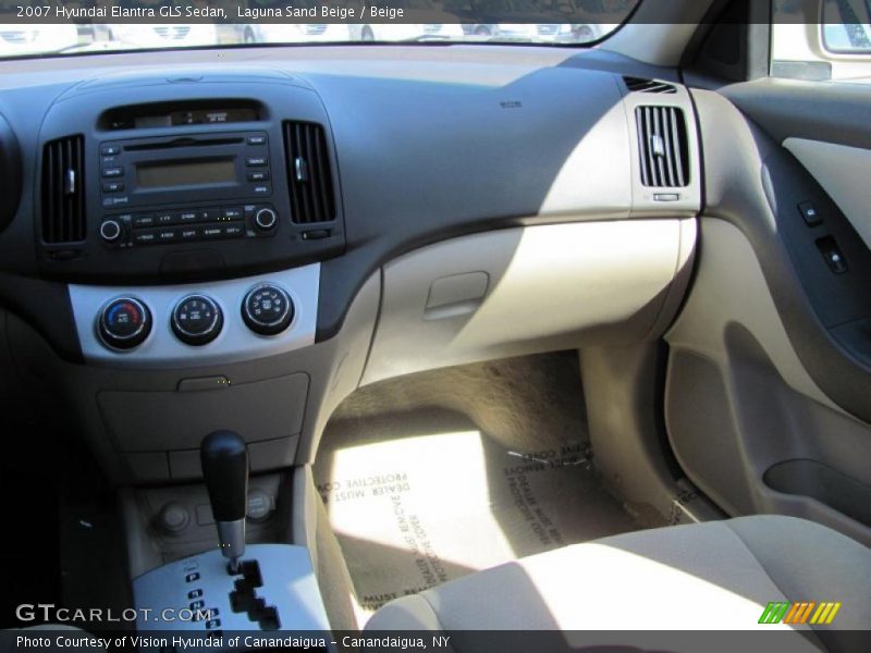 Laguna Sand Beige / Beige 2007 Hyundai Elantra GLS Sedan