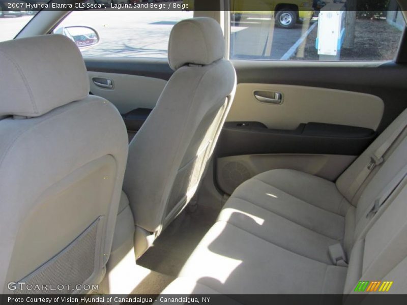 Laguna Sand Beige / Beige 2007 Hyundai Elantra GLS Sedan