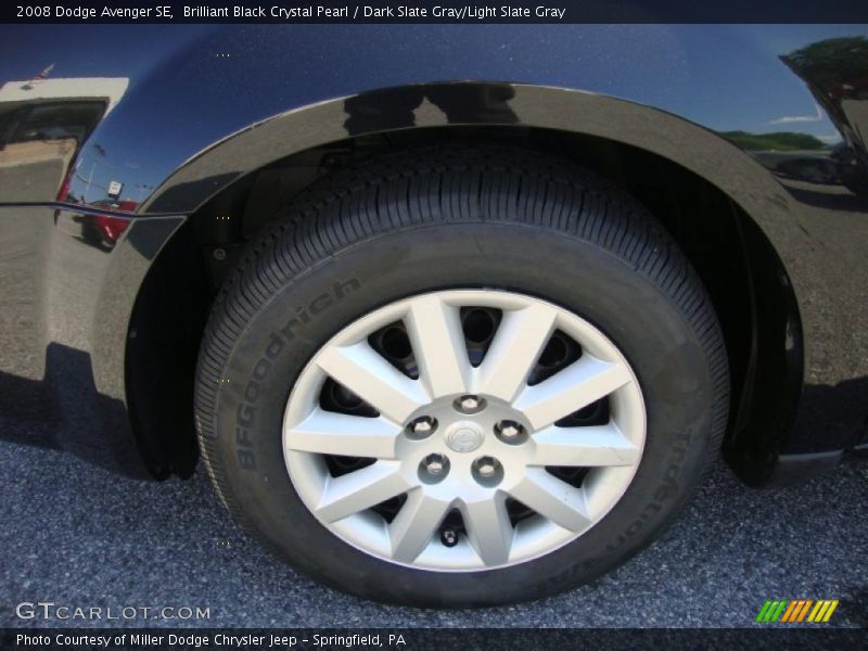 Brilliant Black Crystal Pearl / Dark Slate Gray/Light Slate Gray 2008 Dodge Avenger SE