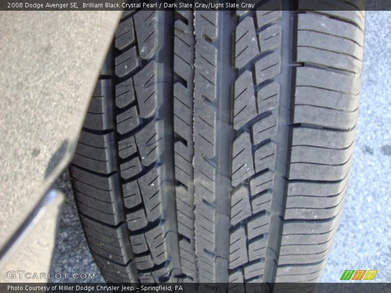 Brilliant Black Crystal Pearl / Dark Slate Gray/Light Slate Gray 2008 Dodge Avenger SE
