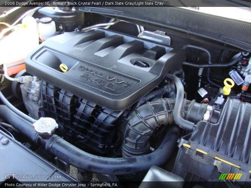 Brilliant Black Crystal Pearl / Dark Slate Gray/Light Slate Gray 2008 Dodge Avenger SE