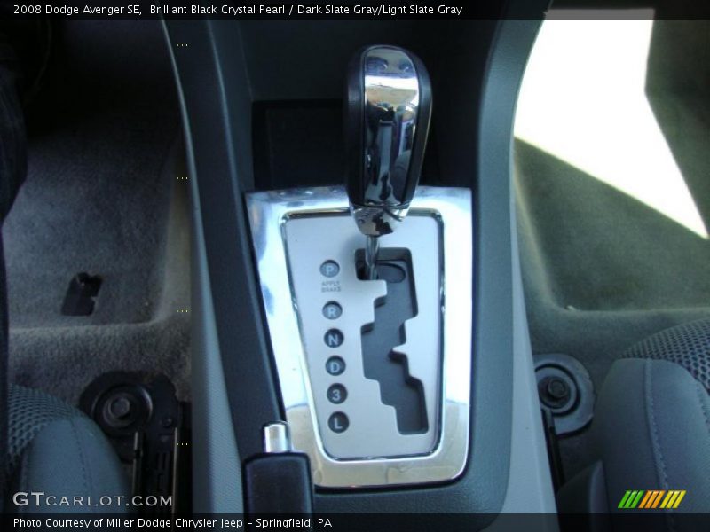 Brilliant Black Crystal Pearl / Dark Slate Gray/Light Slate Gray 2008 Dodge Avenger SE