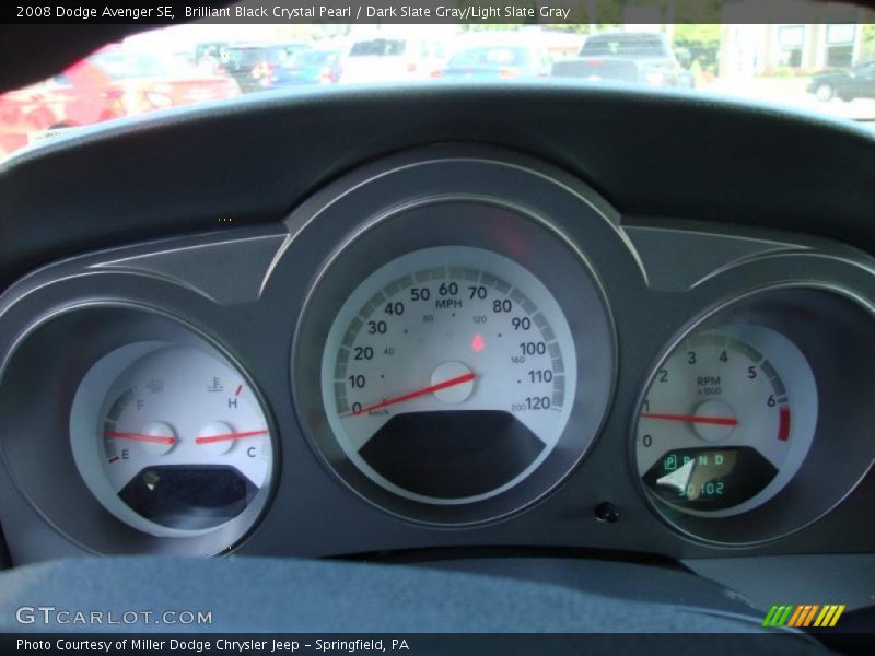 Brilliant Black Crystal Pearl / Dark Slate Gray/Light Slate Gray 2008 Dodge Avenger SE