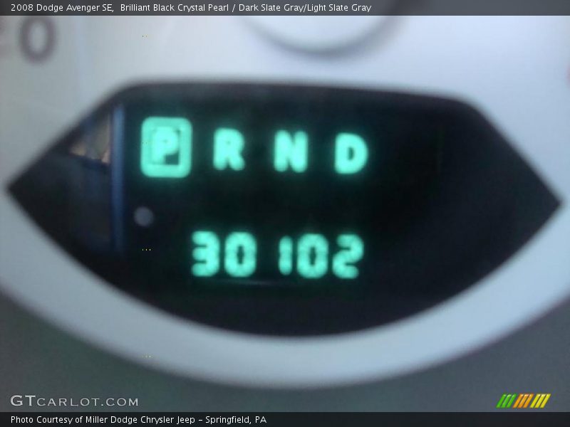 Brilliant Black Crystal Pearl / Dark Slate Gray/Light Slate Gray 2008 Dodge Avenger SE