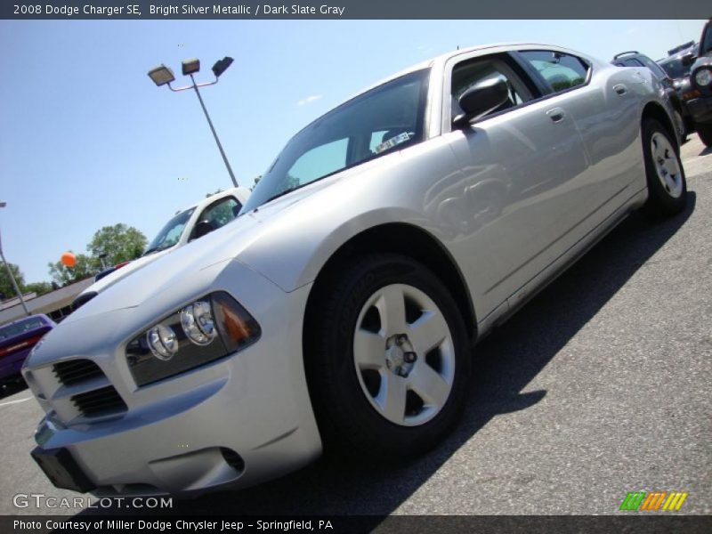 Bright Silver Metallic / Dark Slate Gray 2008 Dodge Charger SE