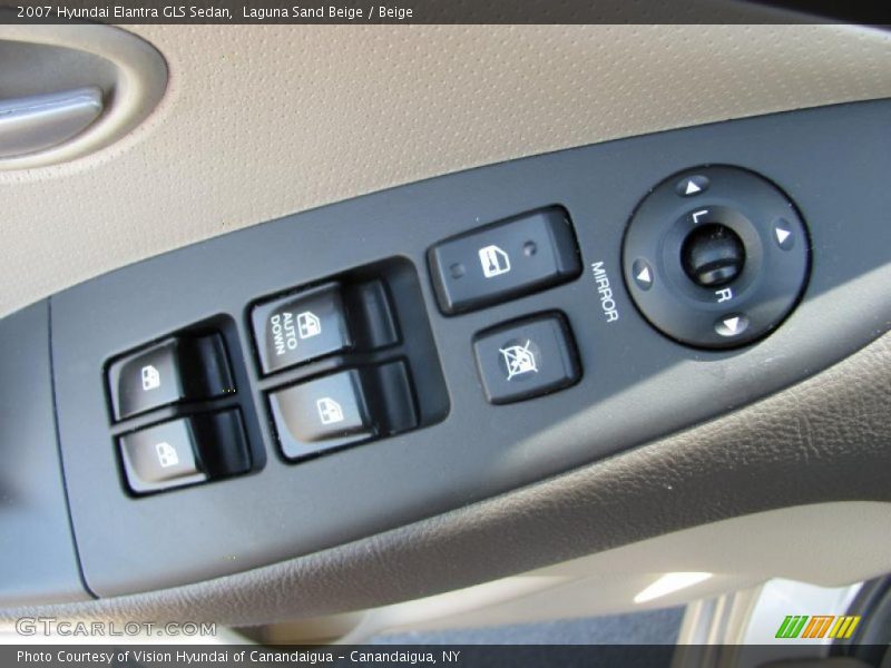 Laguna Sand Beige / Beige 2007 Hyundai Elantra GLS Sedan