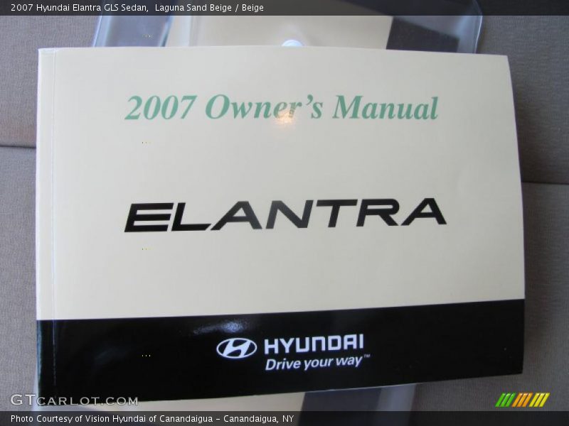 Laguna Sand Beige / Beige 2007 Hyundai Elantra GLS Sedan