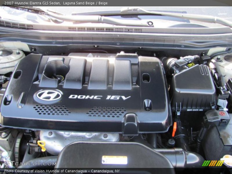 Laguna Sand Beige / Beige 2007 Hyundai Elantra GLS Sedan