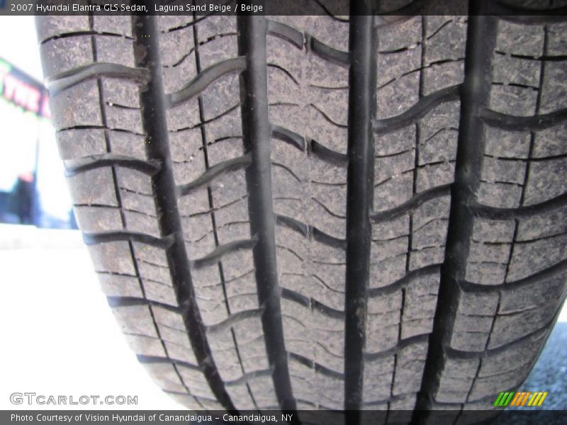 Laguna Sand Beige / Beige 2007 Hyundai Elantra GLS Sedan
