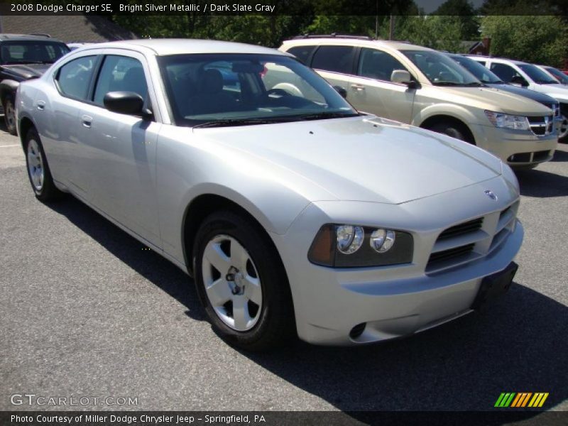 Bright Silver Metallic / Dark Slate Gray 2008 Dodge Charger SE