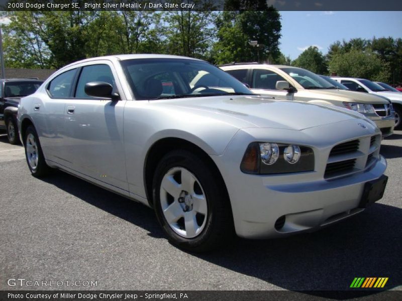Bright Silver Metallic / Dark Slate Gray 2008 Dodge Charger SE