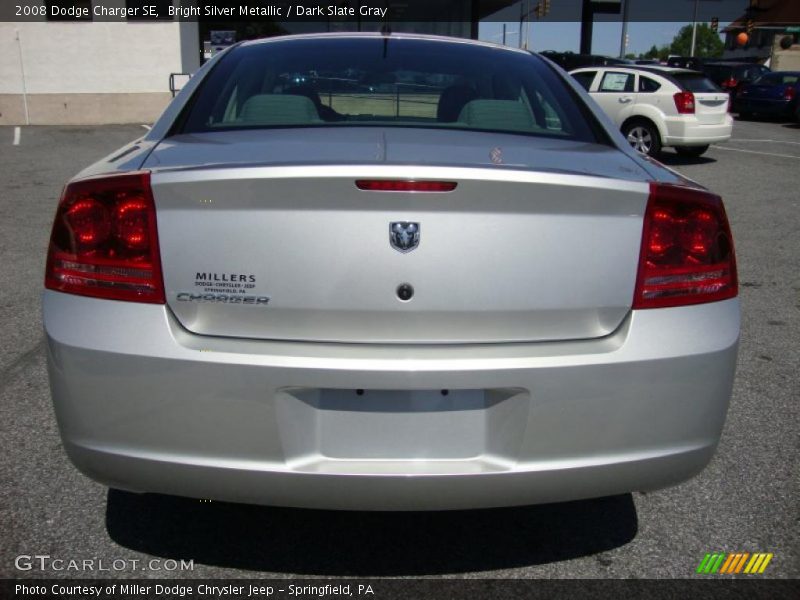Bright Silver Metallic / Dark Slate Gray 2008 Dodge Charger SE