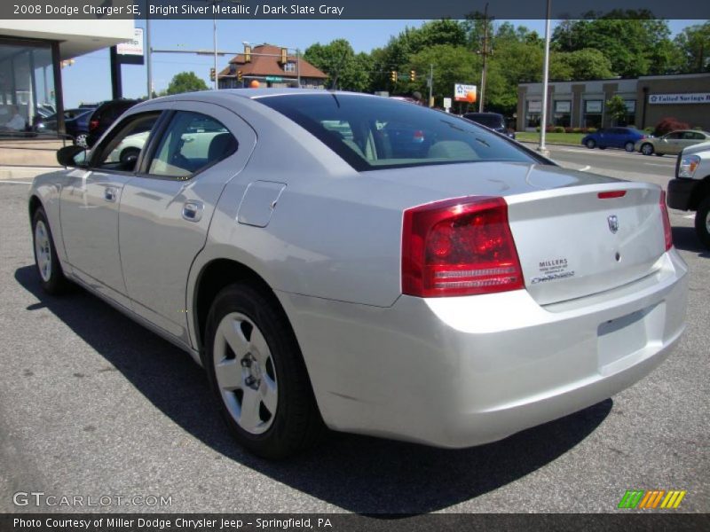Bright Silver Metallic / Dark Slate Gray 2008 Dodge Charger SE