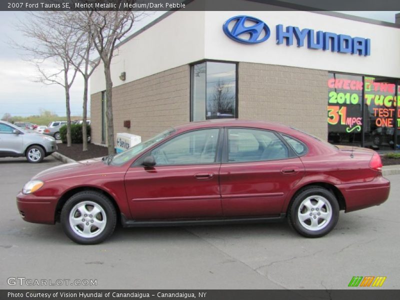 Merlot Metallic / Medium/Dark Pebble 2007 Ford Taurus SE