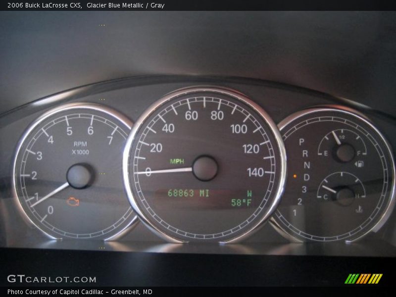 Glacier Blue Metallic / Gray 2006 Buick LaCrosse CXS