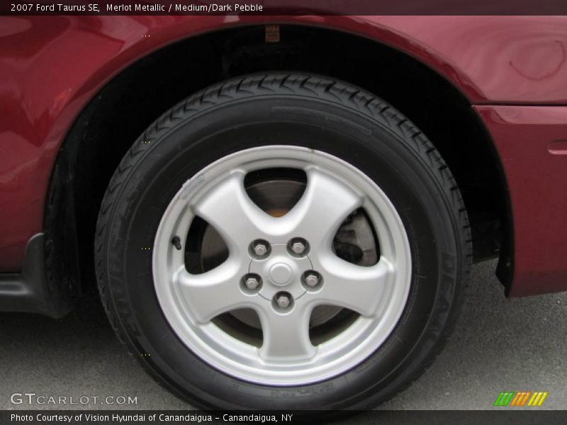 Merlot Metallic / Medium/Dark Pebble 2007 Ford Taurus SE