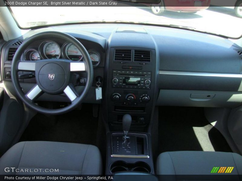 Bright Silver Metallic / Dark Slate Gray 2008 Dodge Charger SE