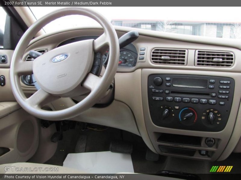 Merlot Metallic / Medium/Dark Pebble 2007 Ford Taurus SE