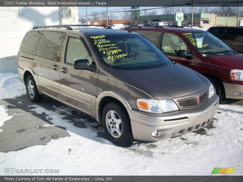 Dark Bronzemist Metallic / Taupe 2003 Pontiac Montana