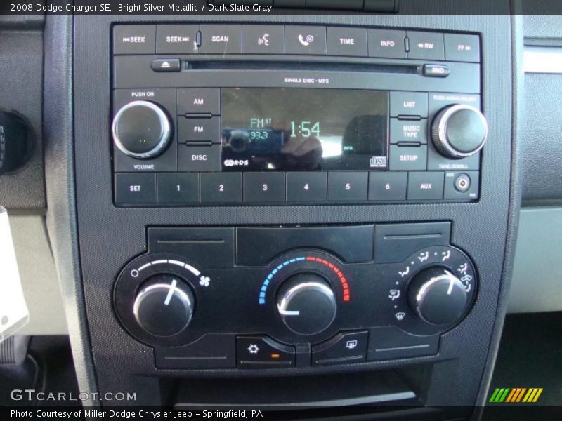 Bright Silver Metallic / Dark Slate Gray 2008 Dodge Charger SE