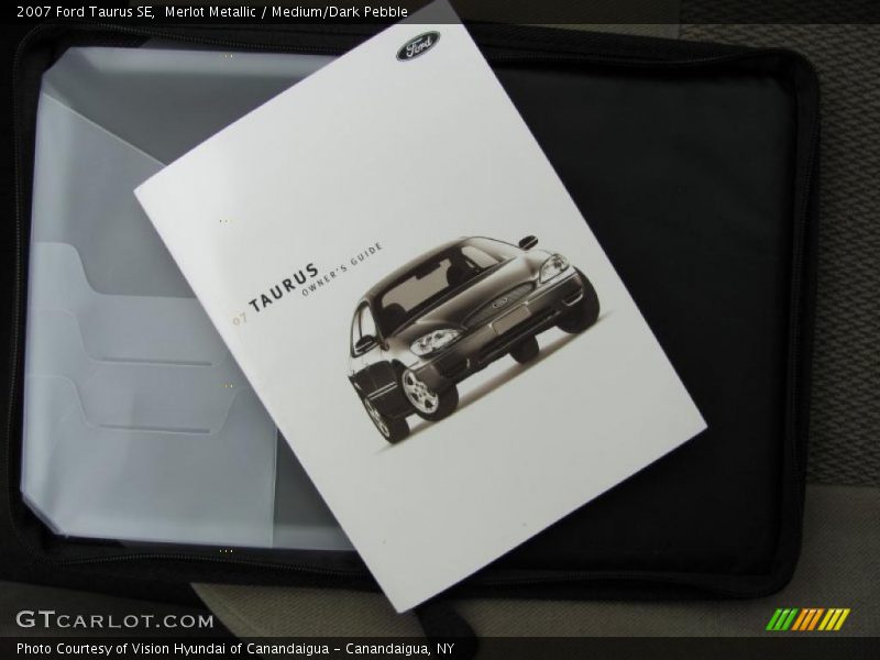 Merlot Metallic / Medium/Dark Pebble 2007 Ford Taurus SE