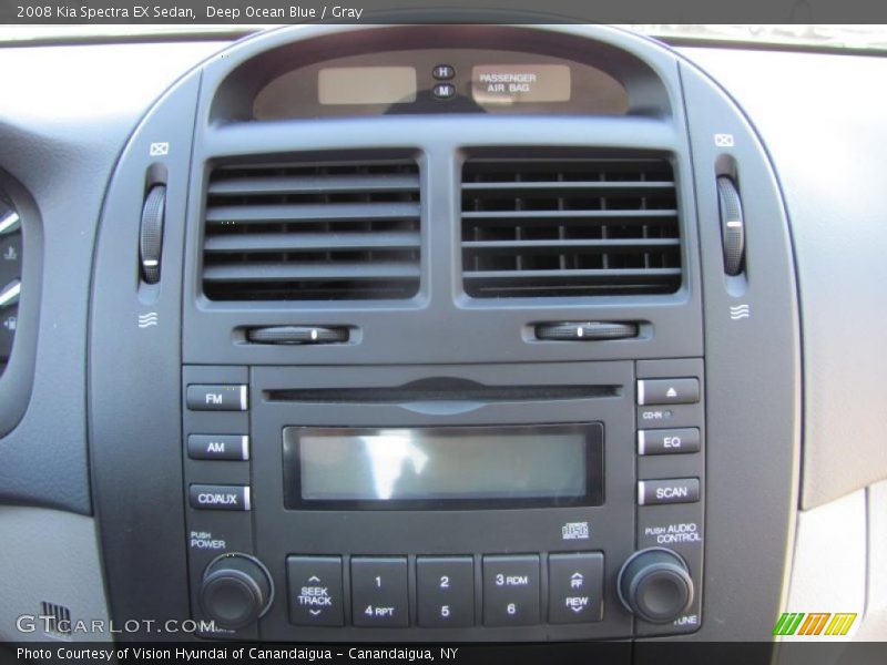 Deep Ocean Blue / Gray 2008 Kia Spectra EX Sedan