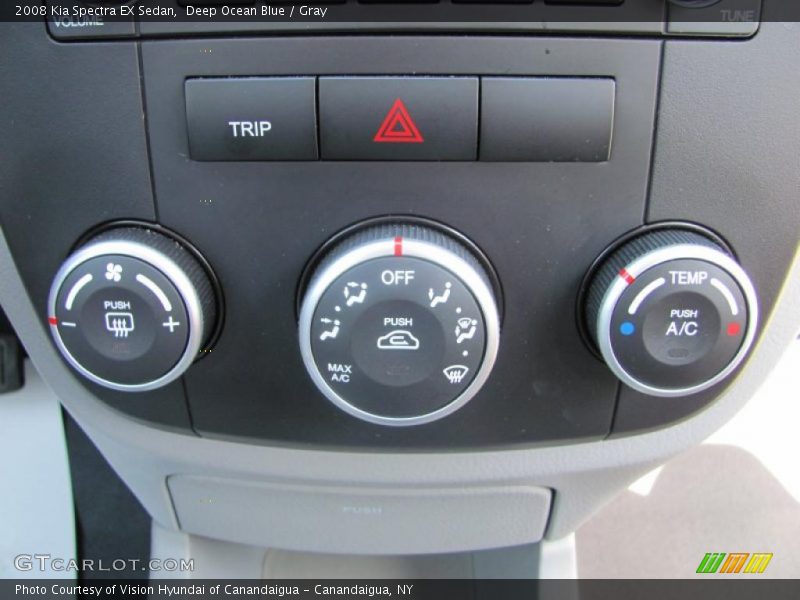 Deep Ocean Blue / Gray 2008 Kia Spectra EX Sedan