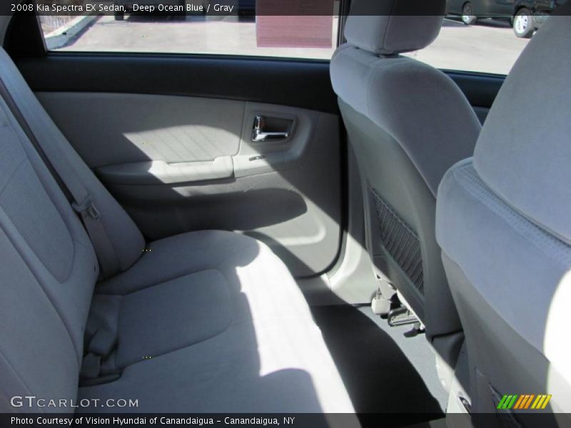 Deep Ocean Blue / Gray 2008 Kia Spectra EX Sedan