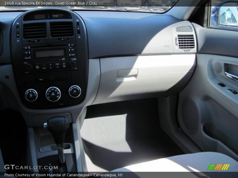 Deep Ocean Blue / Gray 2008 Kia Spectra EX Sedan