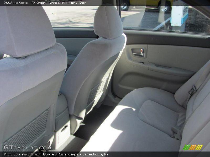 Deep Ocean Blue / Gray 2008 Kia Spectra EX Sedan