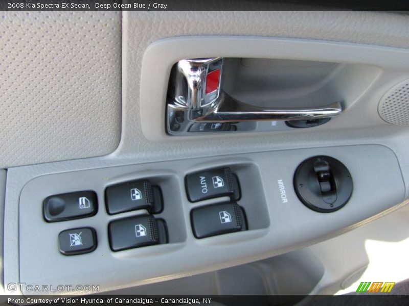 Deep Ocean Blue / Gray 2008 Kia Spectra EX Sedan