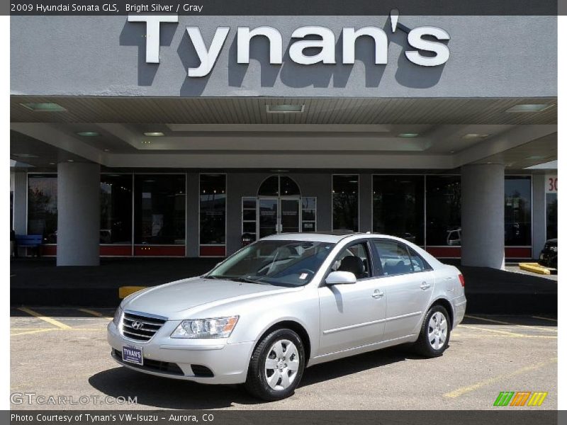 Bright Silver / Gray 2009 Hyundai Sonata GLS