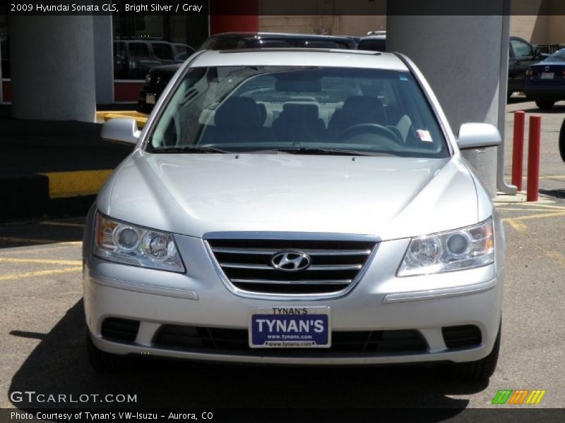Bright Silver / Gray 2009 Hyundai Sonata GLS