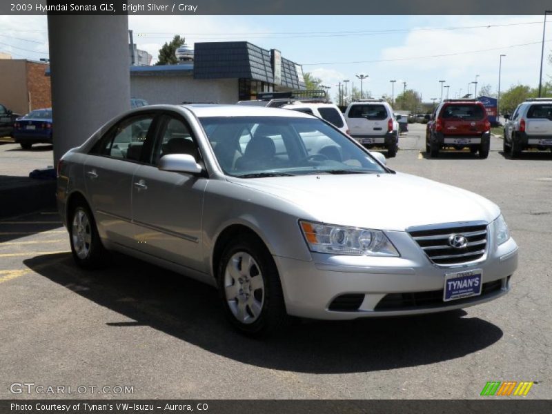 Bright Silver / Gray 2009 Hyundai Sonata GLS