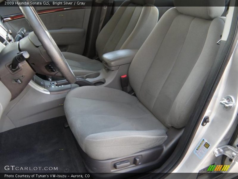 Bright Silver / Gray 2009 Hyundai Sonata GLS