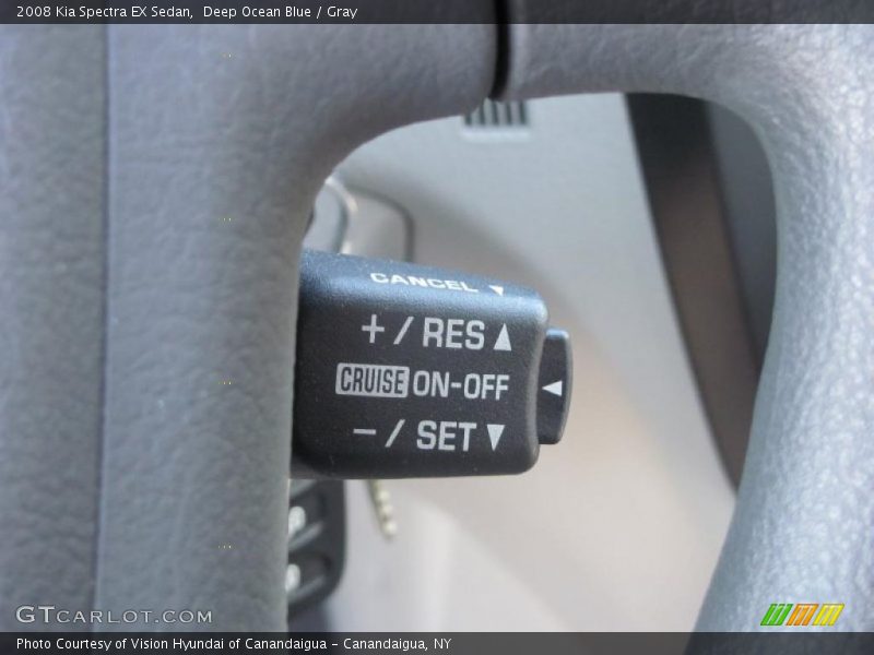 Deep Ocean Blue / Gray 2008 Kia Spectra EX Sedan