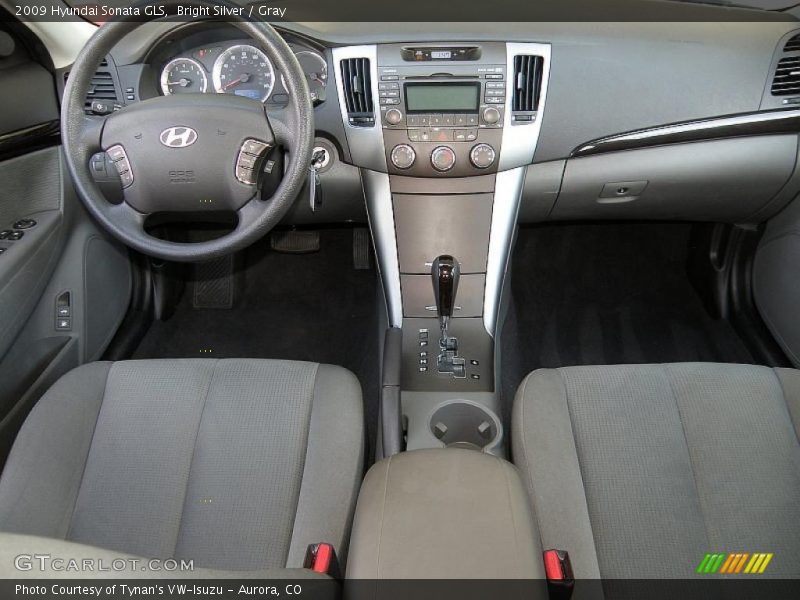Bright Silver / Gray 2009 Hyundai Sonata GLS