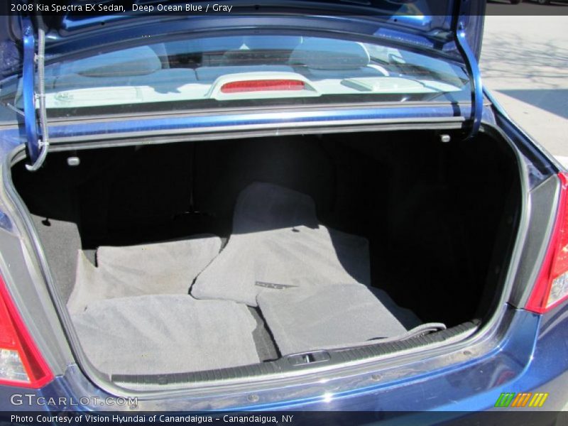 Deep Ocean Blue / Gray 2008 Kia Spectra EX Sedan
