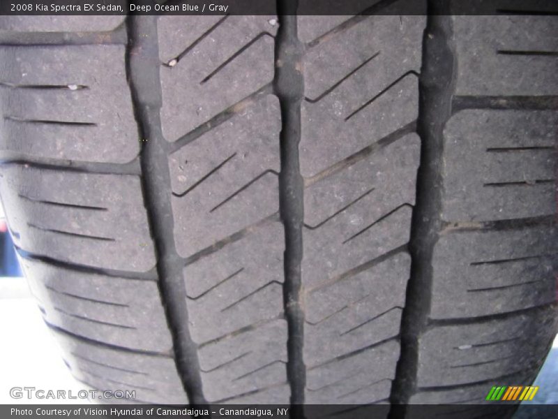 Deep Ocean Blue / Gray 2008 Kia Spectra EX Sedan