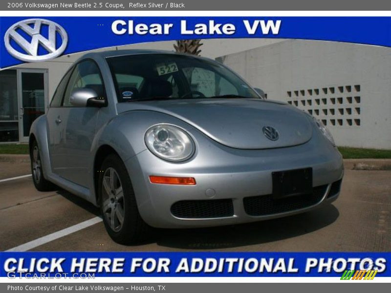 Reflex Silver / Black 2006 Volkswagen New Beetle 2.5 Coupe
