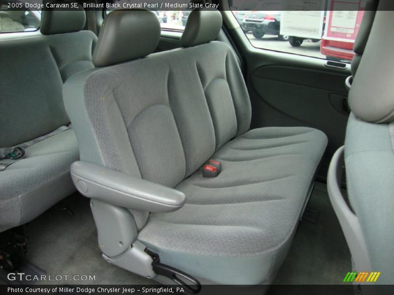 Brilliant Black Crystal Pearl / Medium Slate Gray 2005 Dodge Caravan SE